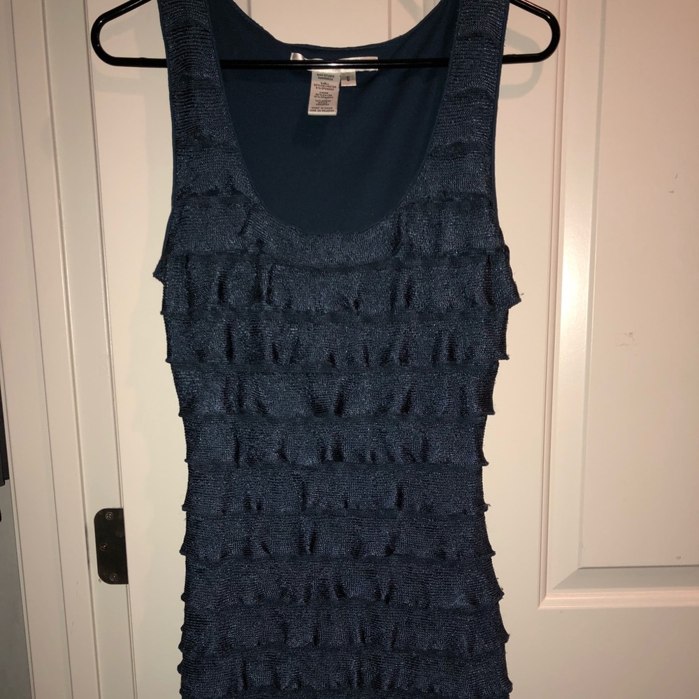 Max Studio Blue Layered Dress